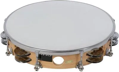 Productafbeelding van Famanu Tambourin met belletjes - Stembaar houten frame van esdoorn