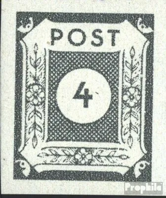 Produktbild von Briefmarken Sowjetische Zone (All.Bes.) 1946 Mi 61IV, rechte Rankeneinfassung gebrochen (Feld 13) postfrisch Ziffernserie