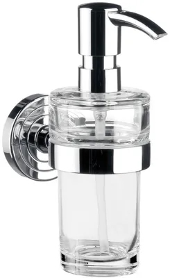 Produktbild von EMCO Flüssigseifenspender POLO Behälter Kristallglas klar, Dosierpumpe Kunststoff chrom