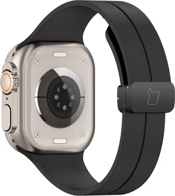 Produktbild von Bizon Strap Watch Silicone Apple Watch 44/45/46/49 mm schwarz