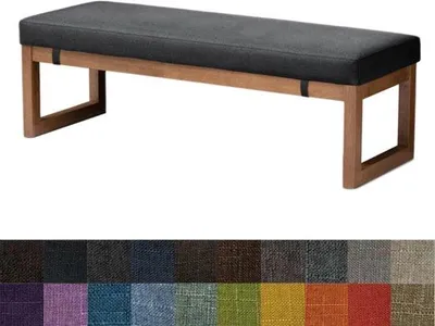 Obrázek produktu pro Polštář na lavici – pohodlný a stylový – jeden kus – tmavě šedý – 160 x 40 x 5 cm
