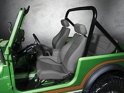 Obrázek produktu pro Sportovní sedadlo vpředu, šedé, levé + pravé, sedadlo Seat Grey Jeep Wrangler YJ 87-95