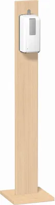 Produktbild von geramöbel Desinfektionsspender stehend S-HSM-B buche Holz, Aluminium mit Sensor 1,0 l