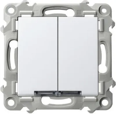 Immagine prodotto di Interruttore a due vie con illuminazione bianca SZAFIR White Ospel