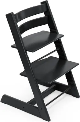Produktbild von Stokke® Tripp Trapp Hochstuhl Schwarz inkl. Babyset & Kissen Nordic Grau