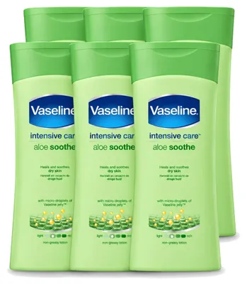 Produktbild von 6 x Vaseline Aloe Soothe Bodylotion - 400 ml - Vorteilspackung - 6 Stücke