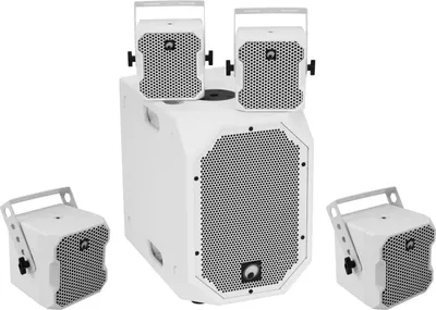 Produktbild von OMNITRONIC Set BOB-10A ws + 4x BOB-4 ws