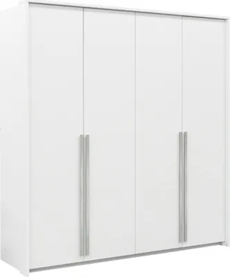 Produktbild von Kleiderschrank Genua 210 Schrank 210X217X65 Cm 4 Türiger Drehtürenschrank Weiß