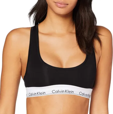 Produktbild von Calvin Klein dames Modern Baumwolle bralette top, ongevoerd, zwart