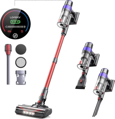 Produktbild von LARESAR Akku-Staubsauger, 500W Leistung, 1 Stunde Akkulaufzeit, EU STECKER