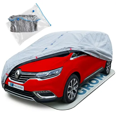 Produktbild von POLCOVER GROM 14 mm Autoabdeckung Hagelschutz Wasserdicht Atmungsaktiv Sonne, Staub, UV-Schutz XL (480-495 cm) Autoplane Minivan - Spezialisierter Schutz Autohülle Auto Winter & Sommer