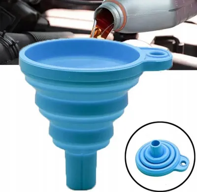 Produktbild von Faltbarer Silikontrichter, 6 cm