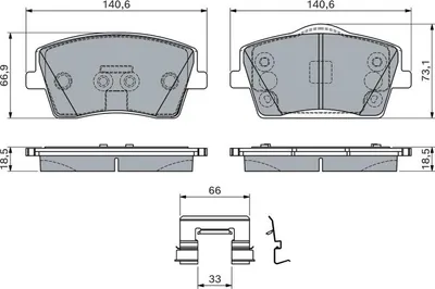 Zdjęcie produktu dla Klocki Ham. Volvo P. Xc40 1,5-2,0 17-