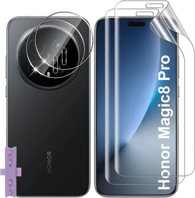 Produktbild von 2X 3D Schutzfolie ( Display + Kamera ) für Honor Magic 8 Pro Full Hydrogel