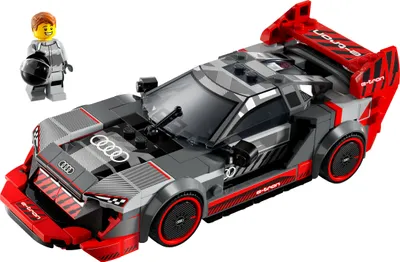 Produktbild von LEGO Speed Champions Audi S1 e-tron quattro Rennwagen Set mit Auto-Spielzeug zum Bauen, Spielen und Ausstellen, Modellauto für Kinder, Geschenk für 9-jährige Jungs und Mädchen 76921