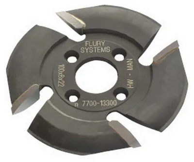 Produktbild von Flury Harzgallenfräser 100x8x22mm Z=4 für Fräsen von Lamello Mafell Bosch 901060