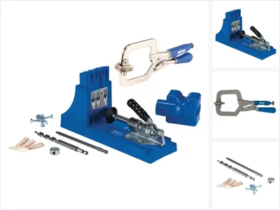 Zdjęcie produktu dla KREG Jig K4 Starter Set ( K4 ) System połączeń + Classic Universal Clamp Quick Clamp ( KHC-PREMIUM )