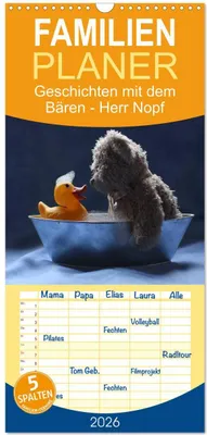 Produktbild von Familienplaner 2026 - Bärentraum mit 5 Spalten (Wandkalender, 21 x 45 cm) CALVENDO