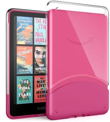 Immagine prodotto di Custodie per e-reader da 7" - Resistenti agli urti, trasparenti e di colore magenta