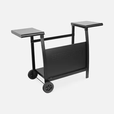 Produktbild von sweeek - Servierwagen Plancha 3 Brenner - Schwarz
