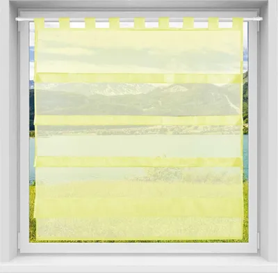 Zdjęcie produktu dla Zasłona z pętelką, rozmiar: 100x110cm, kolor: żółty