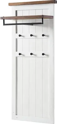 Produktbild von home24 Garderobenpaneel - Kiefer Massiv / Metall