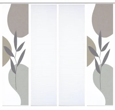 Produktbild von HOME in green | FRONDA Schiebegardine aus Polyester (recycelt) - 245x60 cm