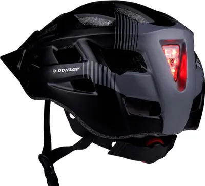 Immagine prodotto di Casco da bicicletta Dunlop regolabile da 58 a 61 CM - taglia L - con illuminazione a LED 3 modalità di luce - nero