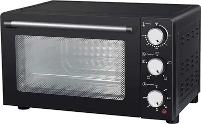 Produktbild von Melchioni Elektrobackofen 24 L 1200 W schwarz freistehend Timer 60 min