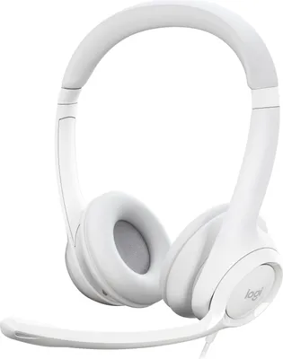 Produktbild von Logitech H390 verkabelter Kopfhrer fr PC/Laptop, Stereokopfhrer mit rauschunterdrckendem Mikrofon USB-A, Inline-Steuerungen, fr Chromebook geeignet - Wei
