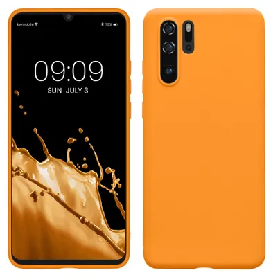 Produktbild von kwmobile Hülle für Huawei P30 Pro TPU Case - Handyhülle unterstützt kabelloses Laden, flexible Schutzhülle, gummiertes Cover in Fruity Orange