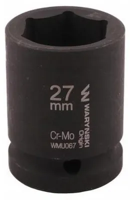 Produktbild von Waryński 3/4 Zoll 27 mm Sechskant Schlagschrauber-Stecknuss CrMo