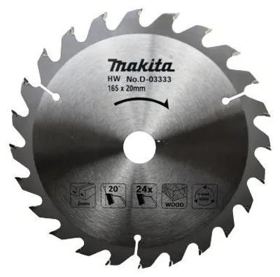 Produktbild von Makita Kreissägeblatt Ø165 x 20 mm Profi Sägeblatt 24 Zähne für Holz Laminat MDF