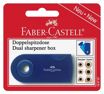 Produktbild von Faber Castell Doppelspitzdose Vierkantbehälter sortiert