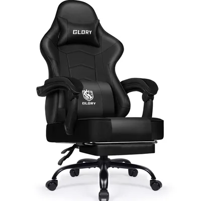 Image de Aiibot Gaming Chair ,Chaise de bureau ergonomique avec accoudoirs réglables, coussin de tête et coussin lombaire ,Chaise PC avec fonction bascule ,Gaming Chair 150 kg