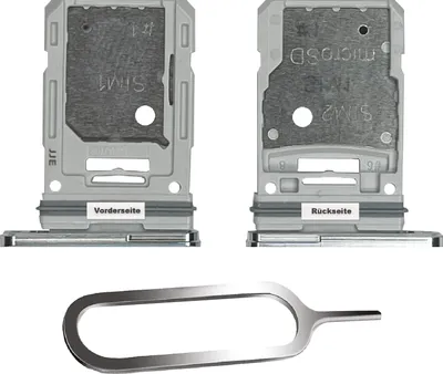 Produktbild von SAMSUNG GALAXY S20 FE 4G 5G SIM KARTEN HALTER TRAY ADAPTER FACH STECKER SLOT + NADEL DUAL WEISS WEIß