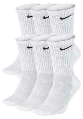 Immagine prodotto di Nike - Calzini "Everyday" per uomo/donna Unisex (confezione da 6) PP1261 (39,5 EU - 41,5 EU) (bianchi)