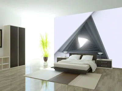 Produktbild von Vlies Fototapete 350x256 cm Tapeten Wandtapete XXL ABSTRAKT OPTISCH 3D OPTIK PERSPEKTIVE a-A-0143-a-b