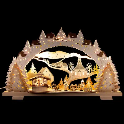 Produktbild von Schwibbogen Grillhütte (53x31cm) von Tietze Erzgebirgsdesign