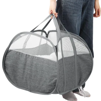 Produktbild von Faltbarer Wäschekorb 90L für Kleidung und Organisation