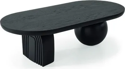 Immagine prodotto di Tavolino da caffè di design Tavolino nero Tavoli da salotto di arredamento moderno