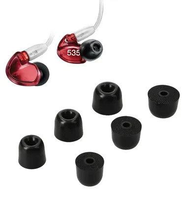 Produktbild von kwmobile 6x Ersatz In Ear Kopfhörer kompatibel mit Shure AONIC 215 / SE215 / SE846 / SE535 / SE112 - 3 Größen - Polster Ohrstöpsel In-Ear Ohrhörer -
