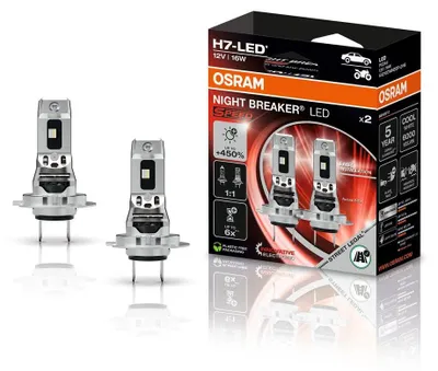 Immagine prodotto di Kit a 2 lampadine LED OSRAM Night Breaker H7 450