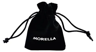 Produktbild von Morella Edelstein Rosenquarz Engel Glücksbringer Schutzengel zum Mitnehmen 3,5 cm in Samtbeutel
