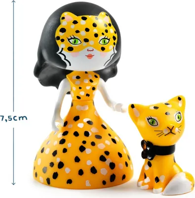Produktbild von Arty Toys Figurine Prinzessin Feline und die Katze Cleo, Djeco