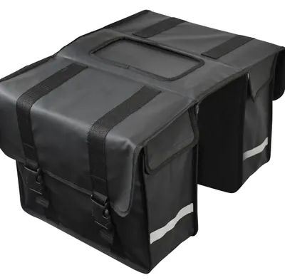 Productafbeelding van Strex Dubbele Fietstassen Waterdicht - Fietstas 40 Liter - Zwart - Met Reflectoren - Elektrische Fiets