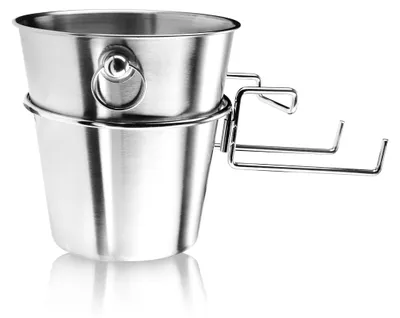 Produktbild von COM-FOUR® Sektkühler mit Tischhalter - Kühlkübel für Sekt, Wein und Champagner - Edler Weinkühler aus Edelstahl für kühle Getränke