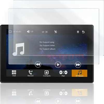 Produktbild von Schutzfolie passgenau für Podofo Motorrad Carplay 7 Zoll Germany, Kratzfest 1x Matt 1x Klar