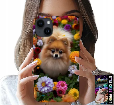 Obrázok produktu pre Puzdro Pre Iphone 13 - Roztomilý Psík, Pomaranč + Sklo
