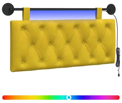 Produktbild von Hängendes Kopfteil Mit LED Licht Gelb Samt